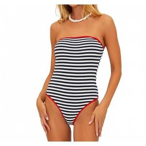 NEW BEACH RIOT amber one piece in red/white/blue